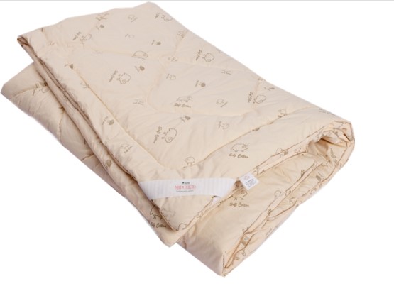 Стеганое одеяло ОВЕЧЬЯ ШЕРСТЬ в упаковке п-э вакуум в Черкесске - изображение